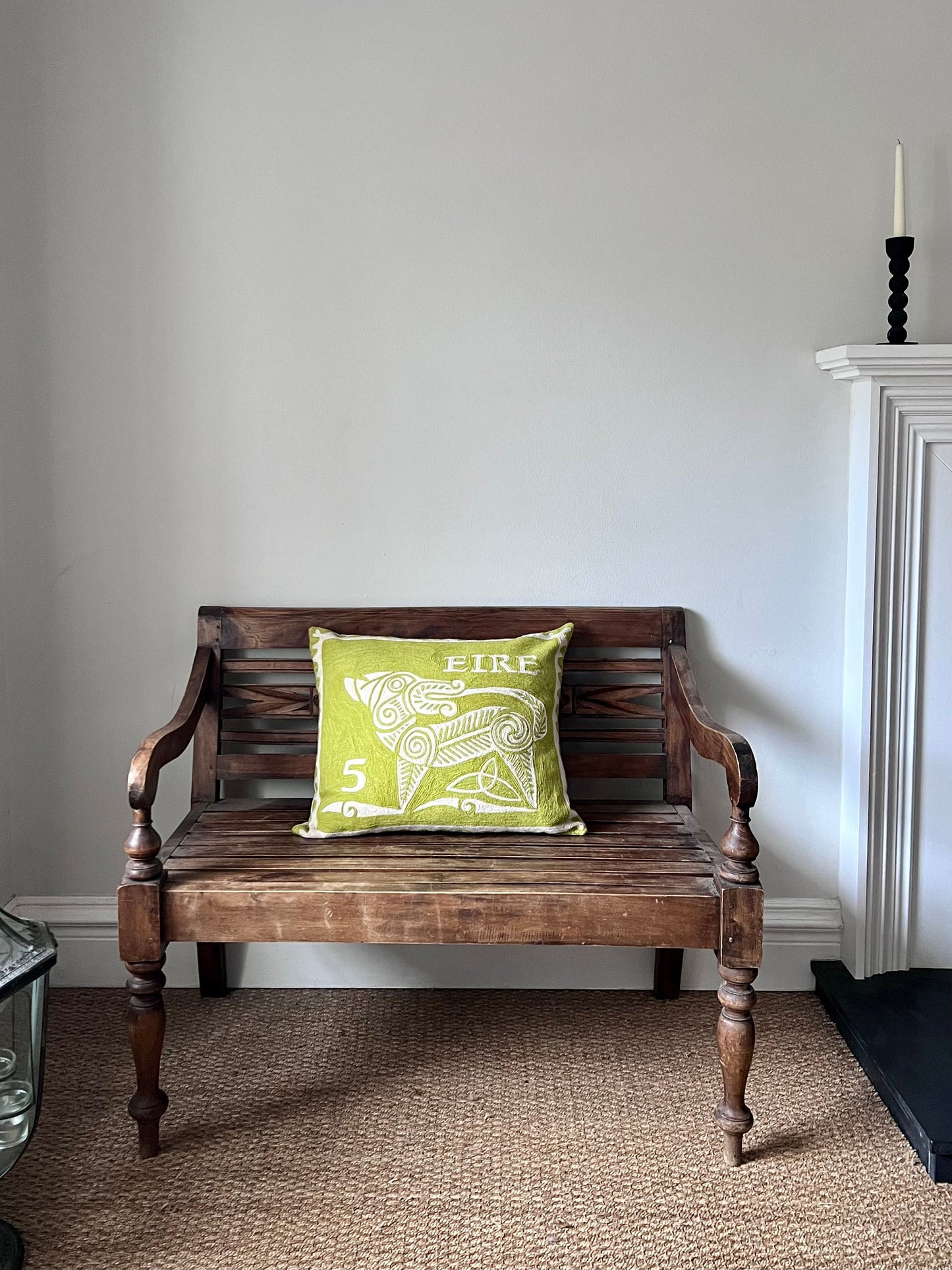 celtic dog stamp cushion cover