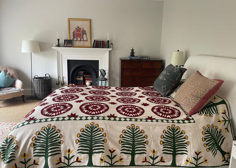 Hand-Embroidered Bedcover
