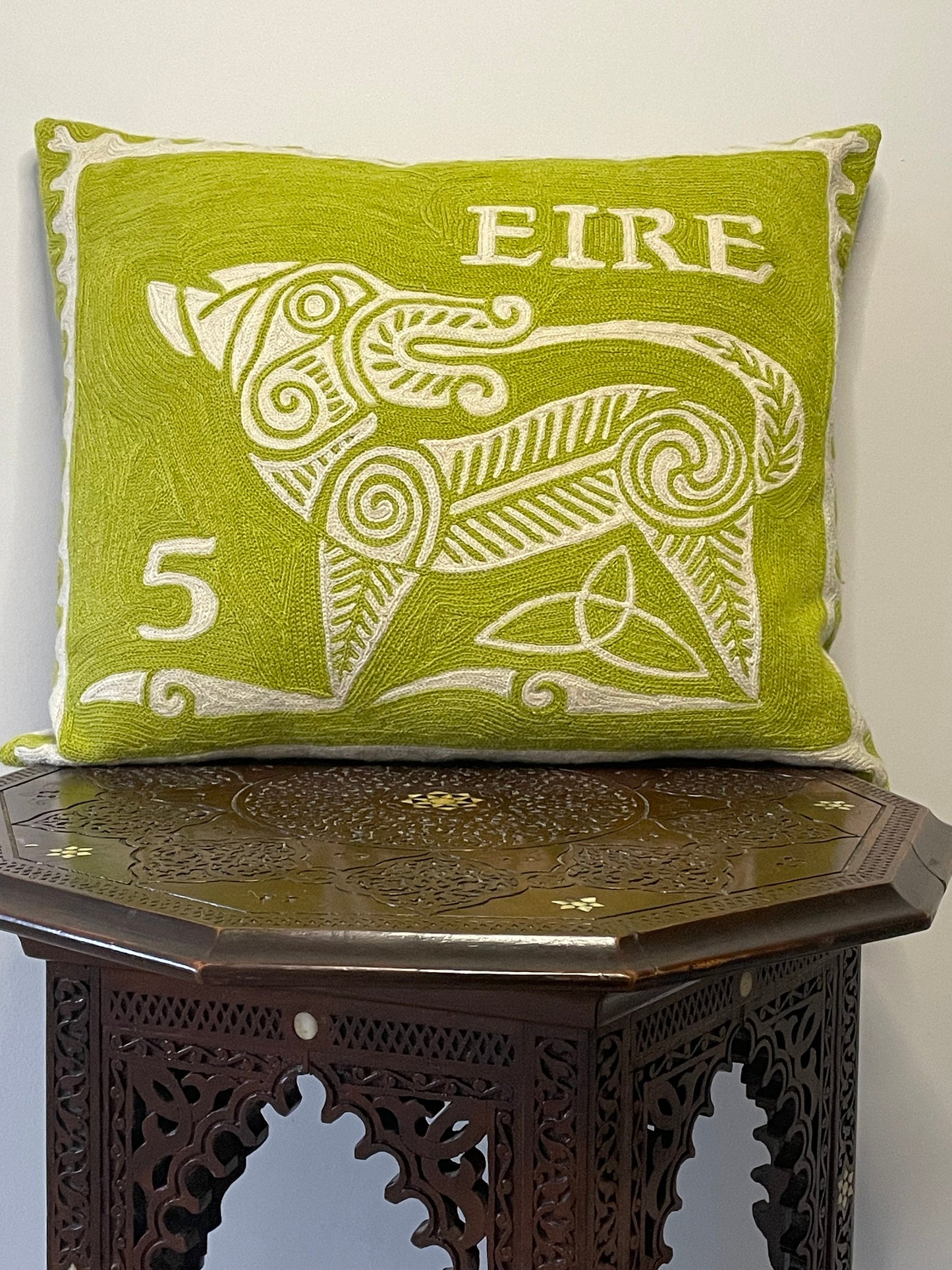 celtic dog stamp cushion cover