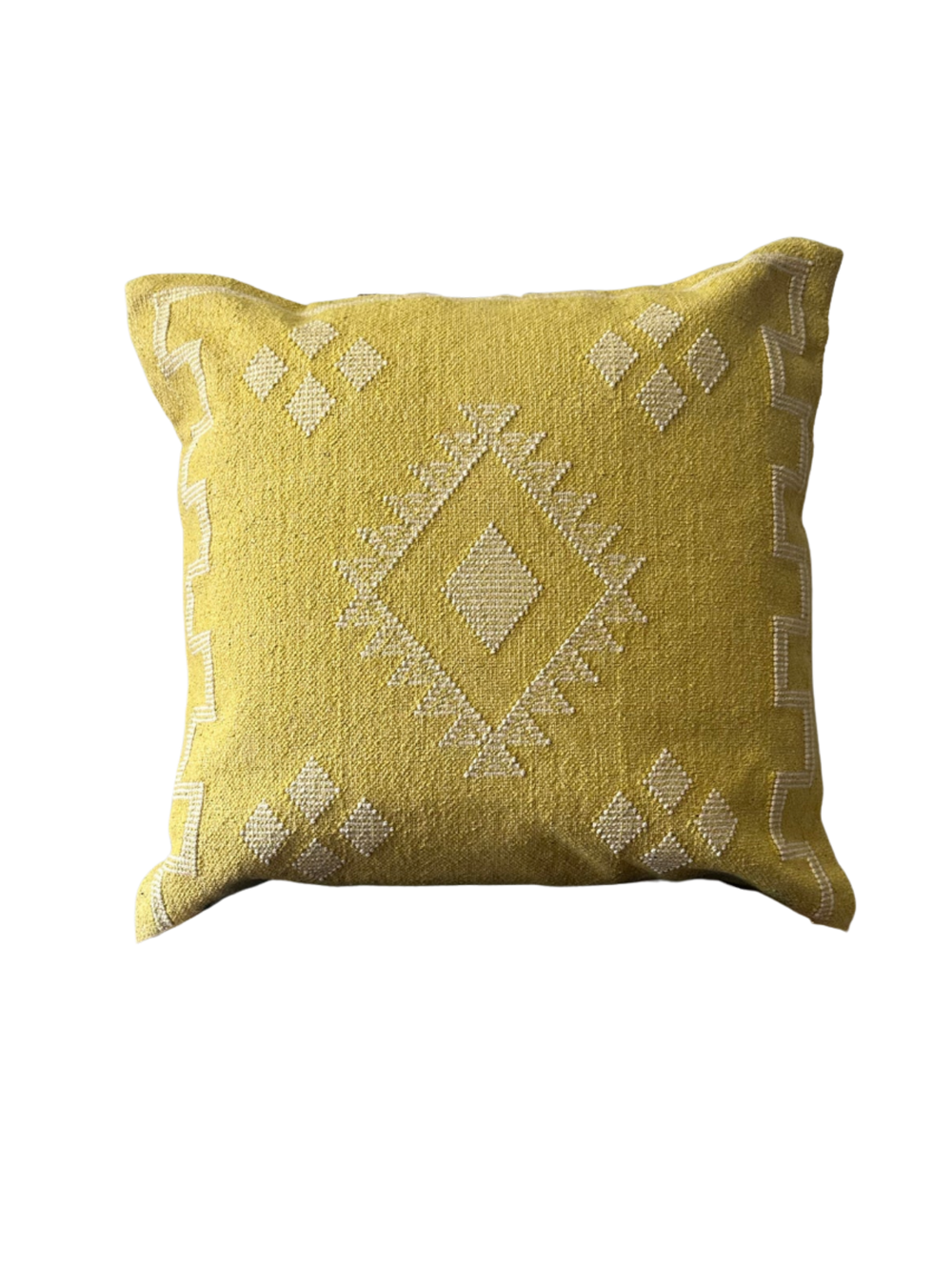 Faded Mustard -  Hand-Loomed Cushion Cover