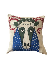 Muckish Goat Hand Embroidered Cushion Cover
