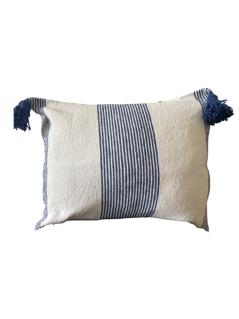 Agadir Hand-Loomed Moroccan Pom Pom Cushion Cover