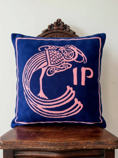 Celtic Plume (Dark Blue/Pink)