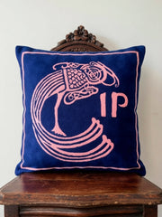 Celtic Plume (Dark Blue/Pink)