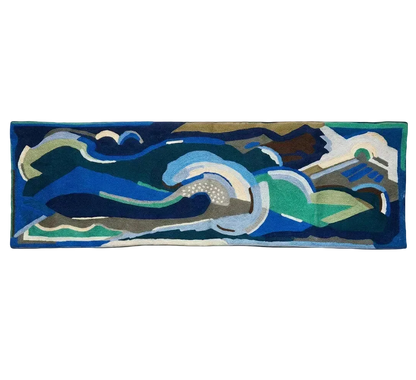 Sea Rhythm – Handwoven Tapestry after Mainie Jellett
