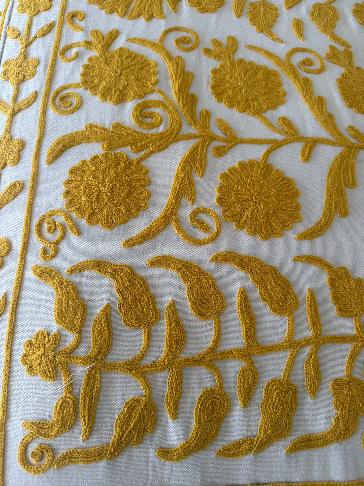 suzani bedcover( yellow)
