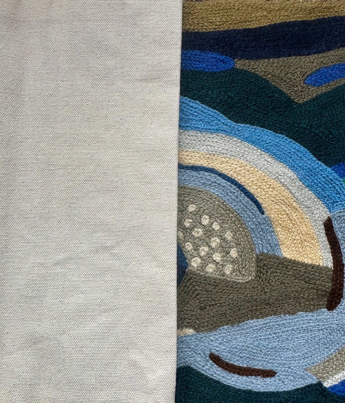 sea rhythm – handwoven tapestry after mainie jellett
