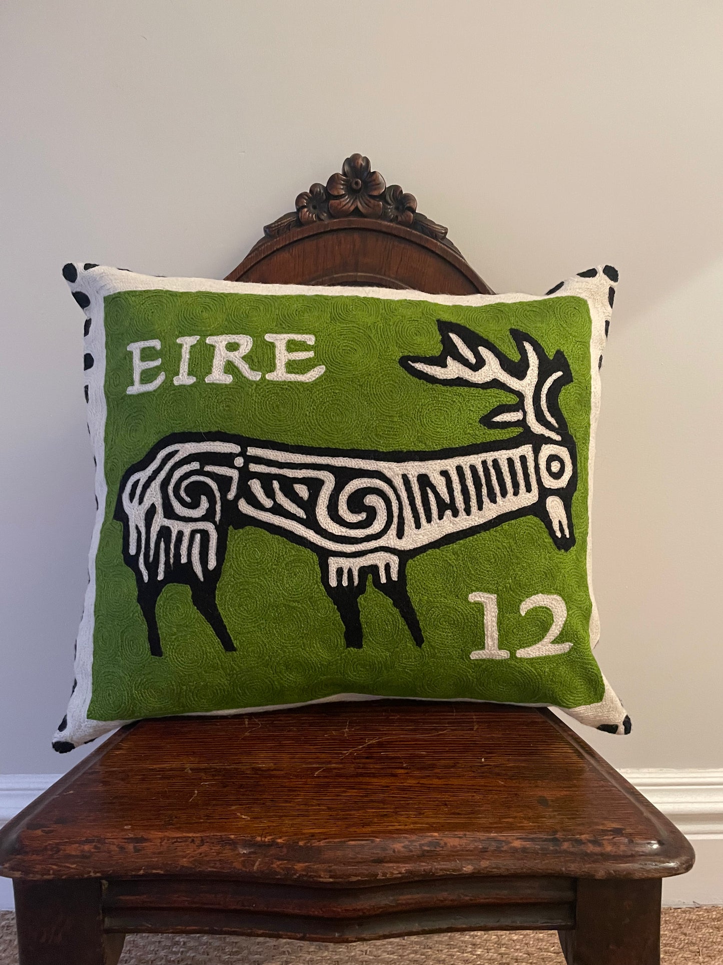 celtic stag cushion cover