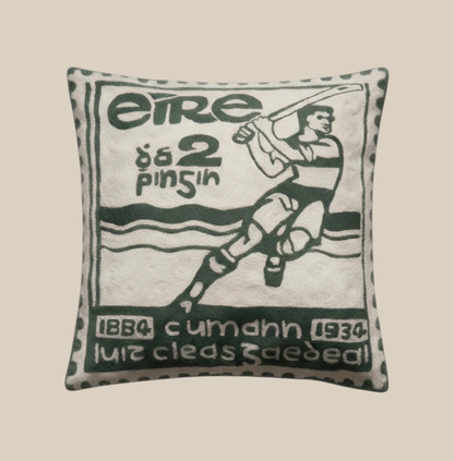 GAA Commemorative Stamp Hand Embroidered Cushion Cover