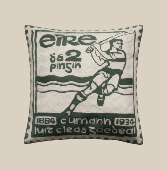 GAA Commemorative Stamp Hand Embroidered Cushion Cover