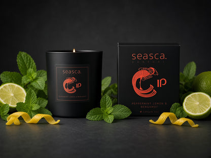 Celtic Plume Candle – Peppermint, Lemon & Bergamot