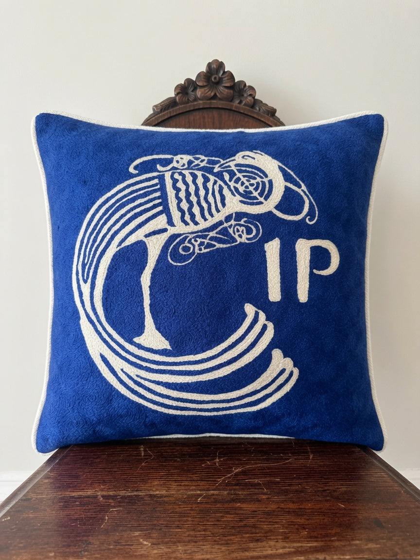 celtic plume (blue/white)