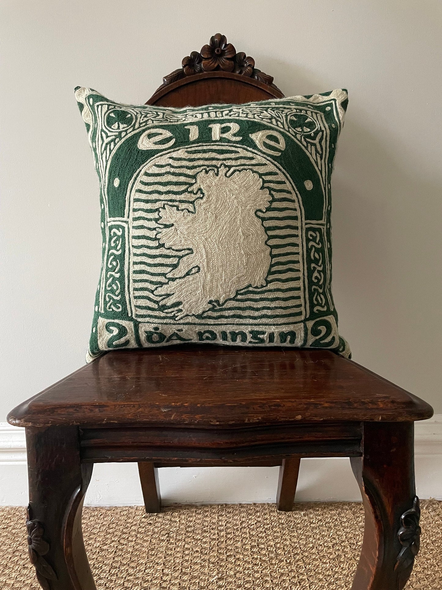 vintage style irish free state cushion cover