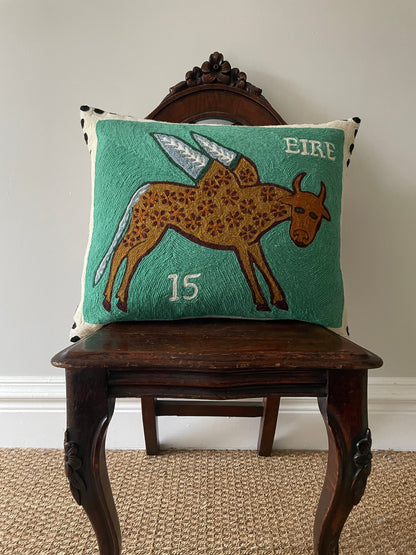 Winged Ox Cushion Cover